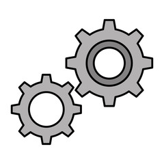 gears machinery isolated icon