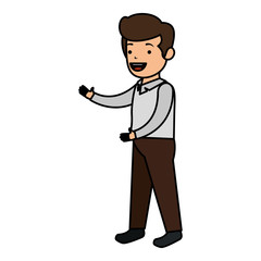 elegant businessman avatar character