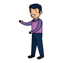 elegant businessman avatar character