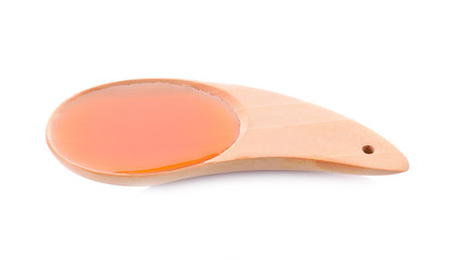 Honey on a white background