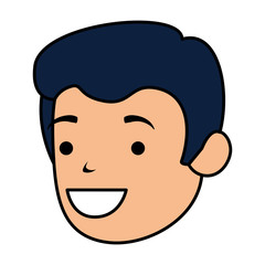 young man head avatar character