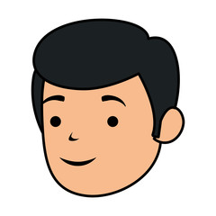 young man head avatar character