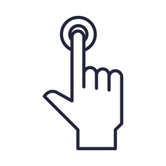 hand human index isolated icon