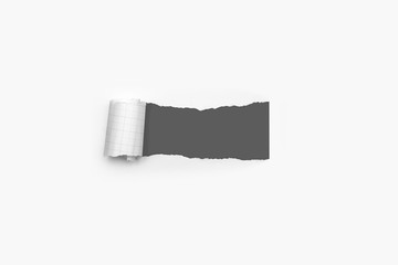 Torn paper with copy space area for text or banner. Ripped paper texture background.