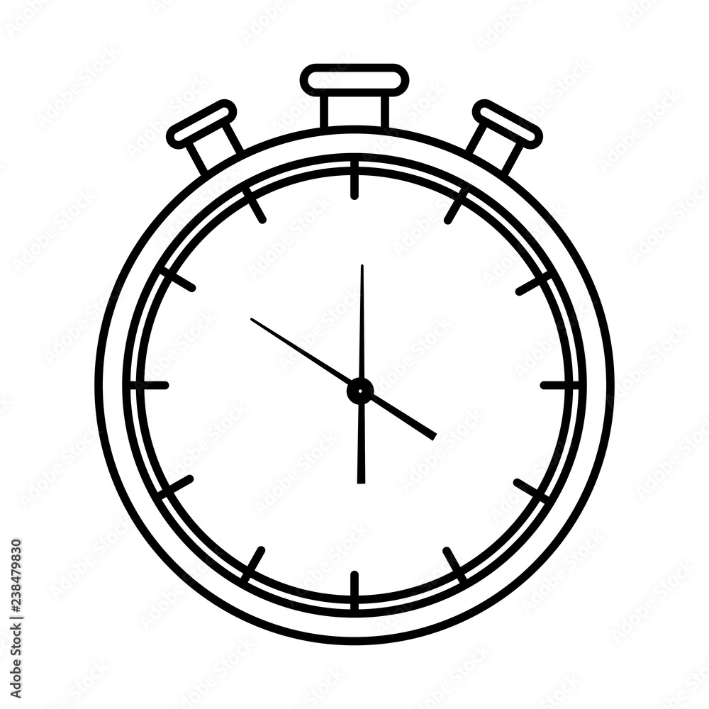Poster chronometer timer isolated icon