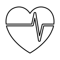 heart cardiology isolated icon