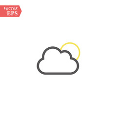 Cloud Icon, Cloud icon vector, in trendy flat style isolated on white background. Cloud icon image, Cloud icon illustration