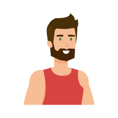 athletic man avatar character