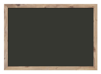 白木の枠の黒板
