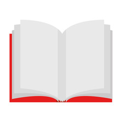 text book open isolated icon