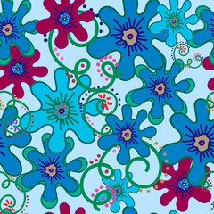 Flowers-blue-and-curls