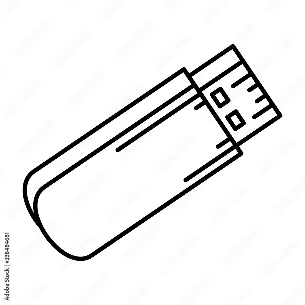 Poster usb memory isolated icon
