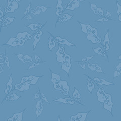 Beautiful leaves seamless pattern