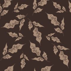 Obraz premium leaves-pattern-Very-dark-grayish-orange