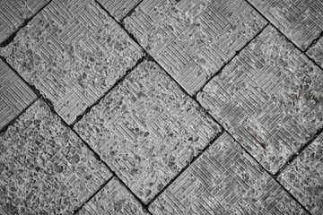 Aged weathered grey slate tile roof in Scotland UK