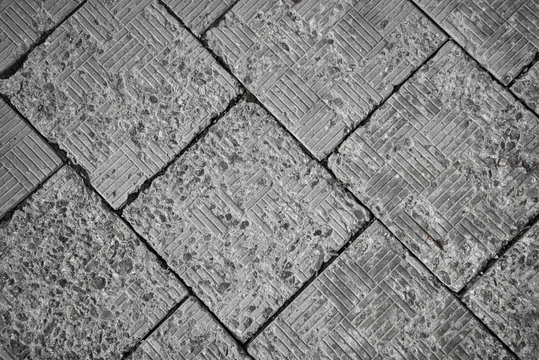 Aged Weathered Grey Slate Tile Roof In Scotland UK