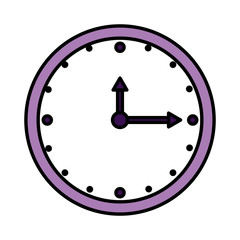 time clock isolated icon