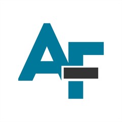 AF initials letter company logo