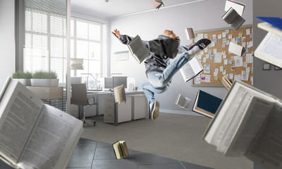 Dance is her passion. Mixed media