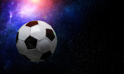 Naklejka premium Soccer game concept