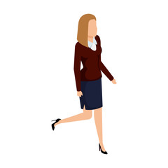 elegant businesswoman avatar character