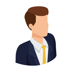 elegant businessman avatar character