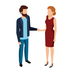 business couple avatars characters
