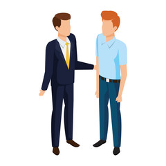 couple of men avatars characters