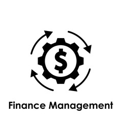 gear, arrow, dollar, finance management icon. One of business collection icons for websites, web design, mobile app