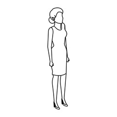 elegant businesswoman avatar character