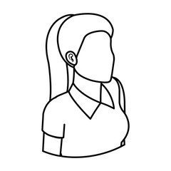 elegant businesswoman avatar character