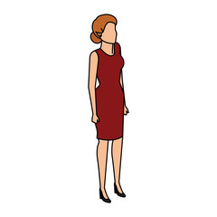 elegant businesswoman avatar character
