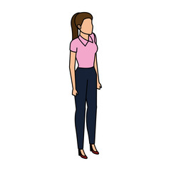 elegant businesswoman avatar character