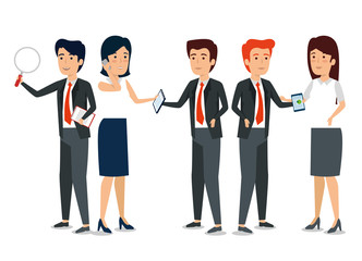 businesspeople teamwork strategy company information