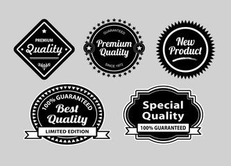 Obraz premium Premium quality label badges. Good use for badge, symbol, sticker, or any design you want.