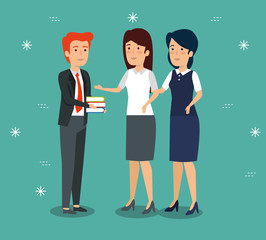 businesspeople professional teamwork strategy plan