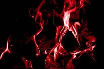 Tongues of flame