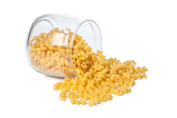 pasta on white background