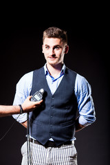 Measuring light from studio lights with flash meter