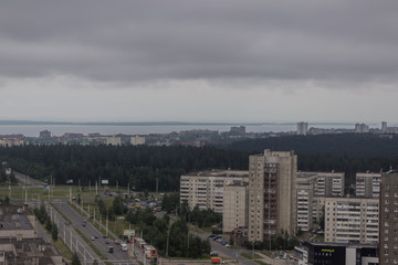 City aerial view