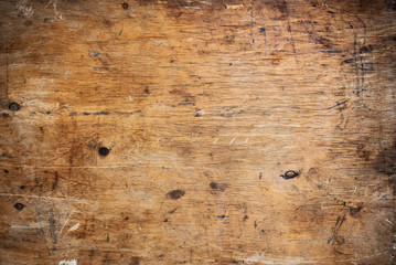 Old grunge dark textured wooden background. top view