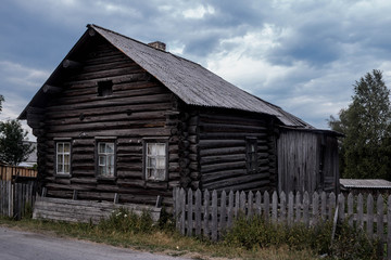 Old house in the village of Velikaya Guba, Republic of Karelia