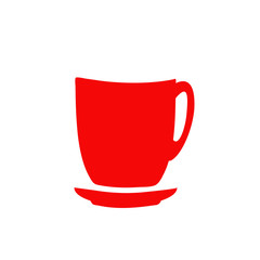 Cup icon vector illustration on white background