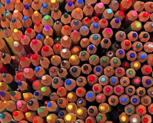 Fototapeta na wymiar background of colorful wooden pencils