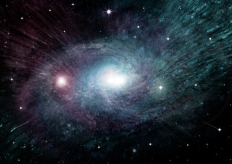 galaxy in a free space