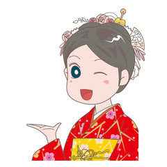 着物の女の子001