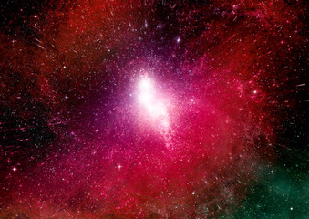 galaxy in a free space