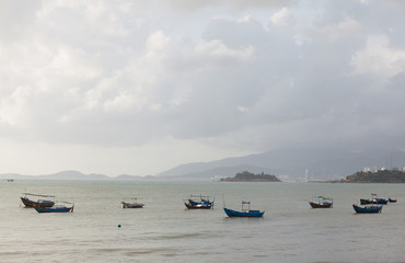 Fototapeta premium Fishing boats on the sea