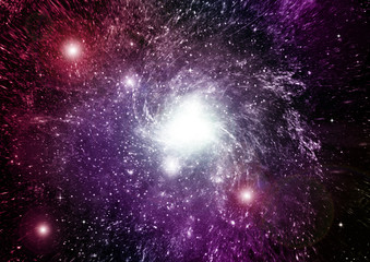 galaxy in a free space