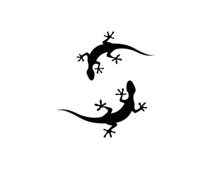 Naklejka premium Lizard vector illustration logo template 